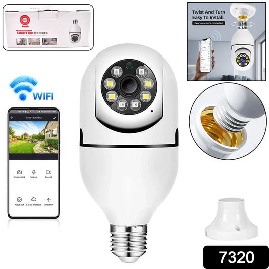 V380 Pro 360 Degree Panoramic Wireless WiFi IP CCTV Security Camera (Pack of 1)