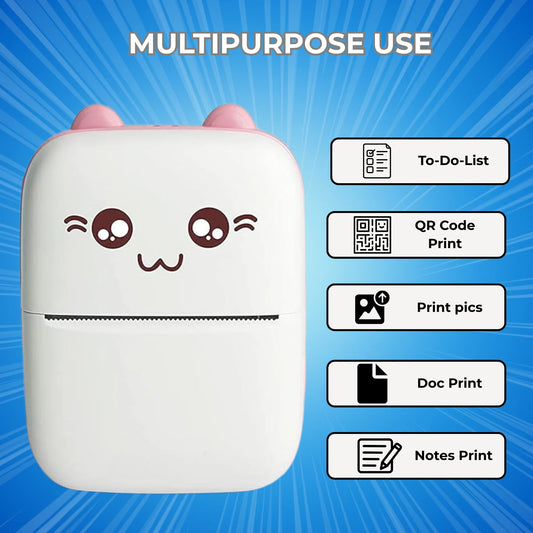 Mini Portable Thermal Printer Wireless Bluetooth Printer