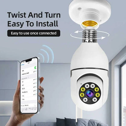 V380 Pro 360 Degree Panoramic Wireless WiFi IP CCTV Security Camera (Pack of 1)