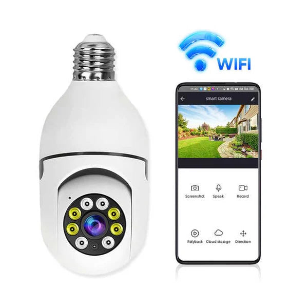 V380 Pro 360 Degree Panoramic Wireless WiFi IP CCTV Security Camera (Pack of 1)
